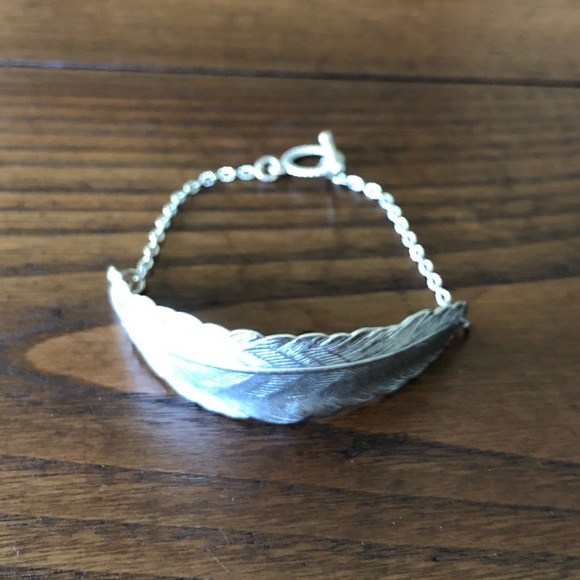 NEW Silver Leaf Chain Bracelet - Picture 8 of 8